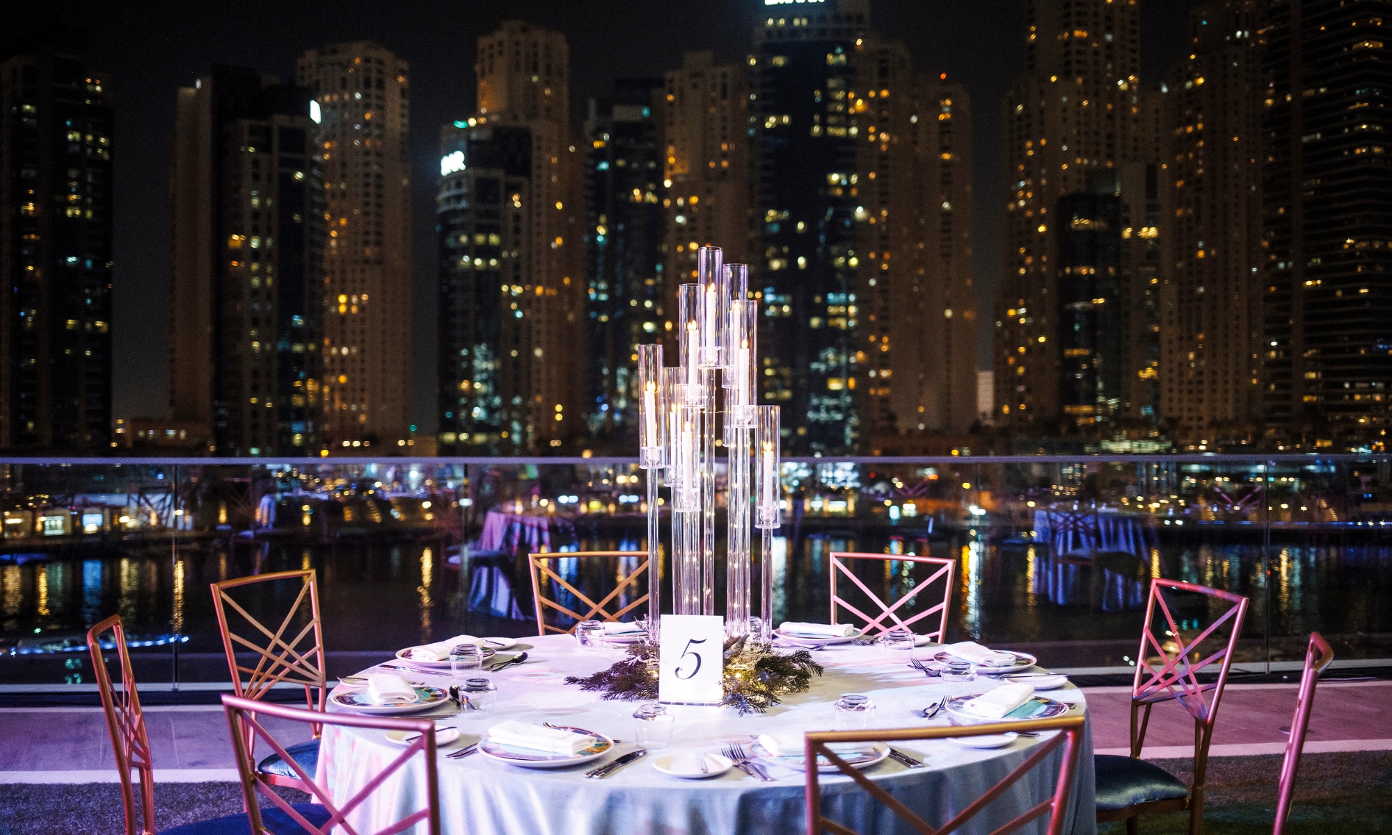 Black and Gold Elegance – New Year’s Eve Gala at Vida Dubai Marina & Yacht Club